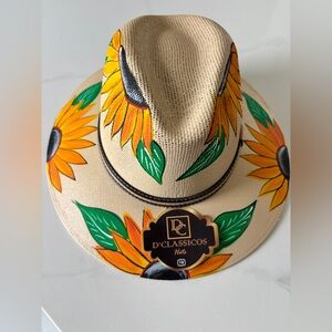 New Womens authentic Mexican hand painted hat